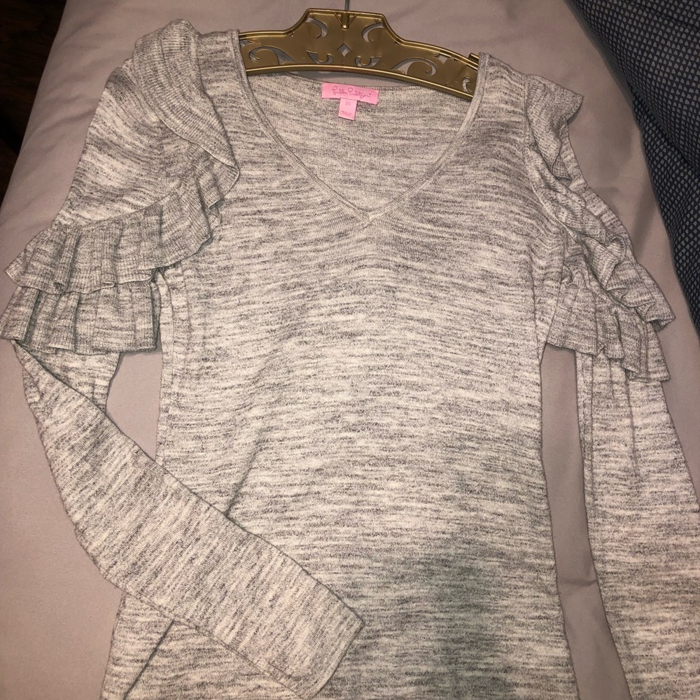 Lily Pulitzer Ruffle Shirt